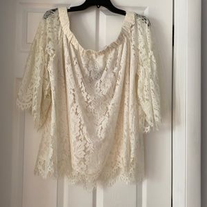 Jessica Simpson 1X lace top